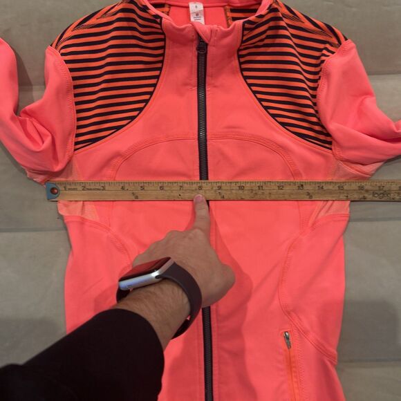 LULULEMON WOMEN'S DEFINE JACKET Size 6 Bright Orange Black - Picture 4 of 9
